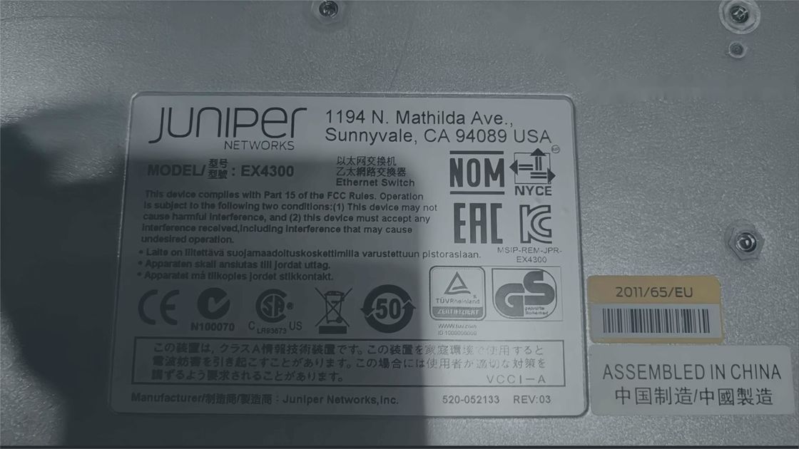10/100/1000Mbps  Juniper EX4300-24T Services Gateway Full-Duplex Half-Duplex